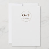 Boho Stil Chic Elegant Bow Creamy Floral Wedding Einladung (Rückseite)