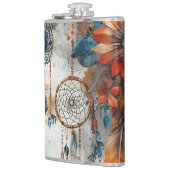 Boho Stil-Design mit Träumern Flachmann (Links)