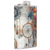 Boho Stil-Design mit Träumern Flachmann (Rechts)