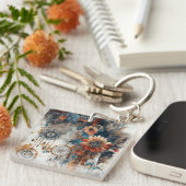 Boho Stil-Design mit Träumern Schlüsselanhänger (Vorderseite rechts)