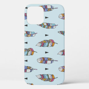 Boho-Stil Feder Handgezeichnet Case-Mate iPhone Hülle