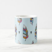 Boho-Stil Feder Handgezeichnet Kaffeetasse (Mittel)