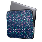 Boho-Stil Federn Muster Laptopschutzhülle (Vorderseite Links)