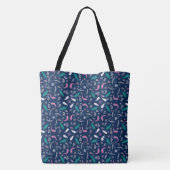 Boho-Stil Federn Muster Tasche (Rückseite)