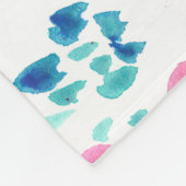 boho Stil florale rustikale Hand gezeichnete Abbil Fleecedecke (Ecke)