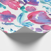 boho Stil florale rustikale Hand gezeichnete Abbil Geschenkpapier (Ecke)