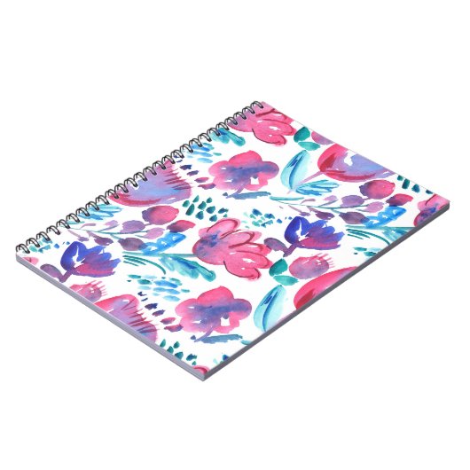 boho Stil florale rustikale Hand gezeichnete Abbil Notizblock (Linke Seite)