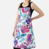 boho Stil florale rustikale Hand gezeichnete Abbil Schürze (InSitu)