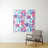 boho Stil florale rustikale Hand gezeichnete Abbil Wandteppich (Beispiel (Horizontal))