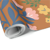 Boho-Stil Geschenkpapier (Rolleneckpunkt)