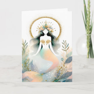 Boho-Stil-Meerjungfrau Karte