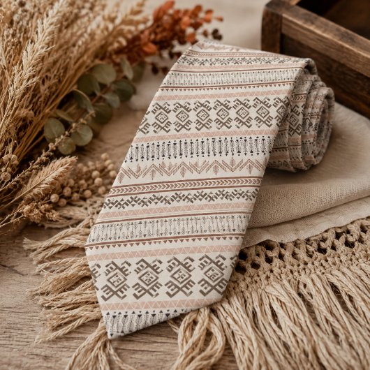 Boho-Stil-Muster Krawatte