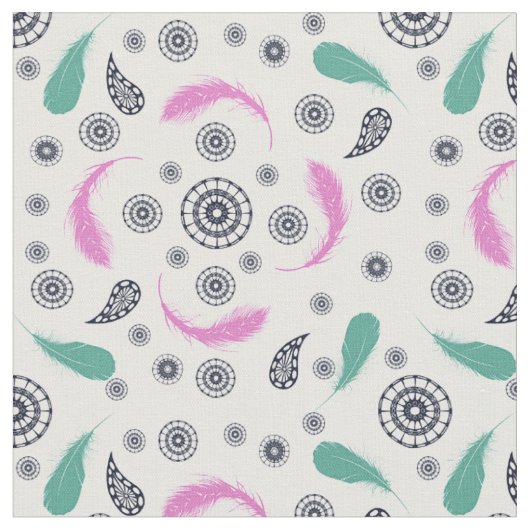 Boho-Stil-Muster Stoff (Nahaufnahme)