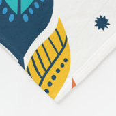 Boho-Stil, nahtloses Feder-Muster. Fleecedecke (Ecke)