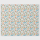 Boho Stil, nahtloses Federmuster. Geschenkpapier (Flach)