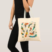 Boho Stil, nahtloses Federmuster. Tragetasche (Vorderseite (Produkt))