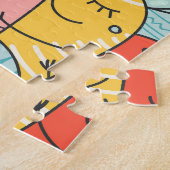 Boho Stil niedliche Monster, nahtlos. Puzzle (Seite)