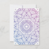 Boho-Stil Scheidung Party Einladung (Rückseite)