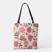 Boho-Stil Staub Blumenmuster. Tasche (Rückseite)