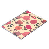 Boho Stil Staub floral Muster. Notizblock (Linke Seite)