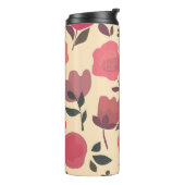 Boho Stil Staub floral Muster. Thermosbecher (Nach links gedreht)