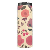 Boho Stil Staub floral Muster. Thermosbecher (Rückseite)