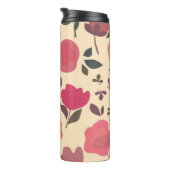 Boho Stil Staub floral Muster. Thermosbecher (Nach rechts gedreht)