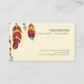 Boho-Stil Visitenkarte (Rückseite)