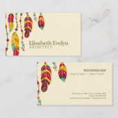Boho-Stil Visitenkarte (Vorne/Hinten)