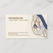 Boho-Stil Visitenkarte (Rückseite)