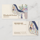 Boho-Stil Visitenkarte (Vorne/Hinten)