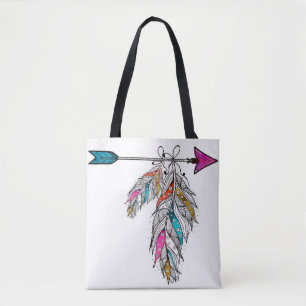 Boho-Stil Zierfedern hängend Tasche