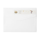 Boho Storybook Dragon Baby Shower Rücksendeadresse (Rückseite)