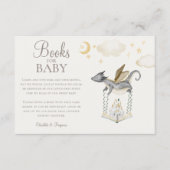 Boho Storybook Dragon Babydusche Bücher für Baby Begleitkarte (Vorderseite)