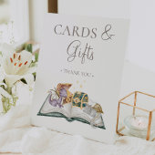 Boho Storybook Dragon Babyduschkarten und Geschenk Sockelschild