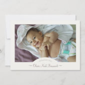 Boho Storybook Dragon Two Foto Birth Ankündigung (Vorderseite)