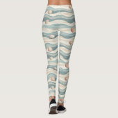 Boho-Strand-Muschelwellen Leggings (Rückseite)
