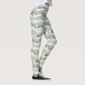 Boho-Strand-Muschelwellen Leggings (Rechts)