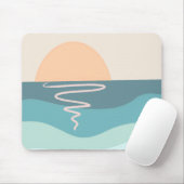 Boho-Strand-Sonnenuntergang-Mauspad Mousepad (Mit Mouse)