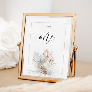 Boho-Strandtisch Nummer Poster