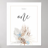 Boho-Strandtischnummer Poster (Vorne)