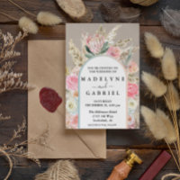 Boho-Sträuße Pampasgras-Bogen Rahmen