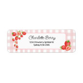 Boho Strawberry Baby Girl Rücksendeadresse (Vorne)