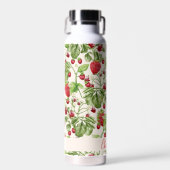Boho Strawberry Fruit Greenery Personalisierter Na Trinkflasche (Vorne)