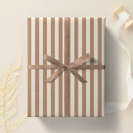 Boho-Streifen gestreift neutrale minimalistische E Geschenkpapier