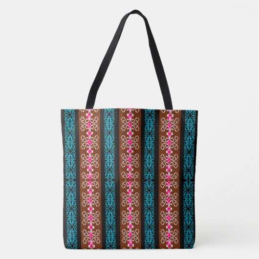 Boho-Streifen Tasche (Vorderseite)