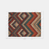 Boho-Strickmuster Winter-Wurfdecke Fleecedecke (Vorderseite (Horizontal))