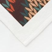 Boho-Strickmuster Winter-Wurfdecke Fleecedecke (Ecke)