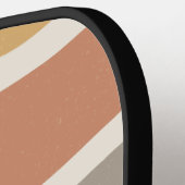 Boho Strip Pattern Individuelle Name Pickleball Pa Schläger (Linke Seite)