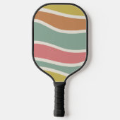 Boho Strip Pattern Individuelle Name Pickleball Pa Schläger (Rückseite)
